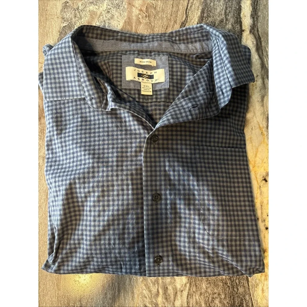 Joseph Abboud Non-Iron Classic Fit 100% Cotton Dress Shirt Long Sleeve Button Dn